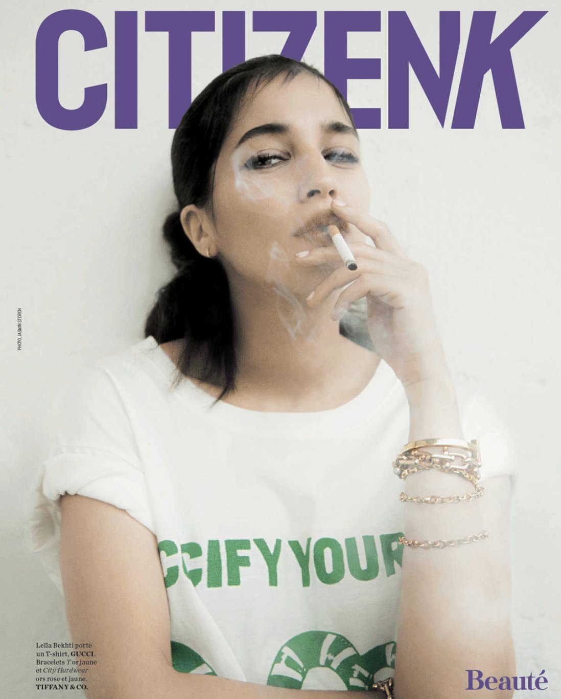 Citizen K magazine cover, beauty issue portrait